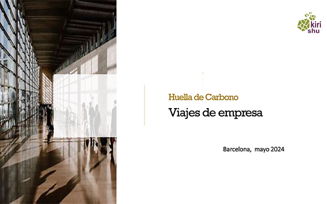 The carbon footprint of corporate travel